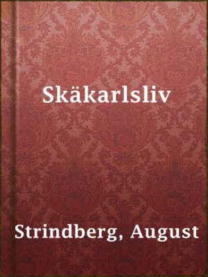 cover image of Skäkarlsliv